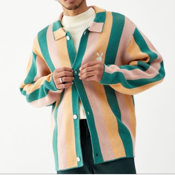 PacSun | Sweaters | Pacsun Playboy Button Up Cardigan Sweater Mens Large  Unisex | Poshmark